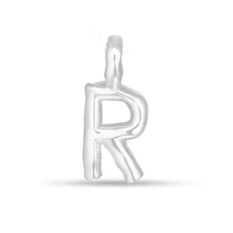 bogstav R vedhæng i sølv - My Letter