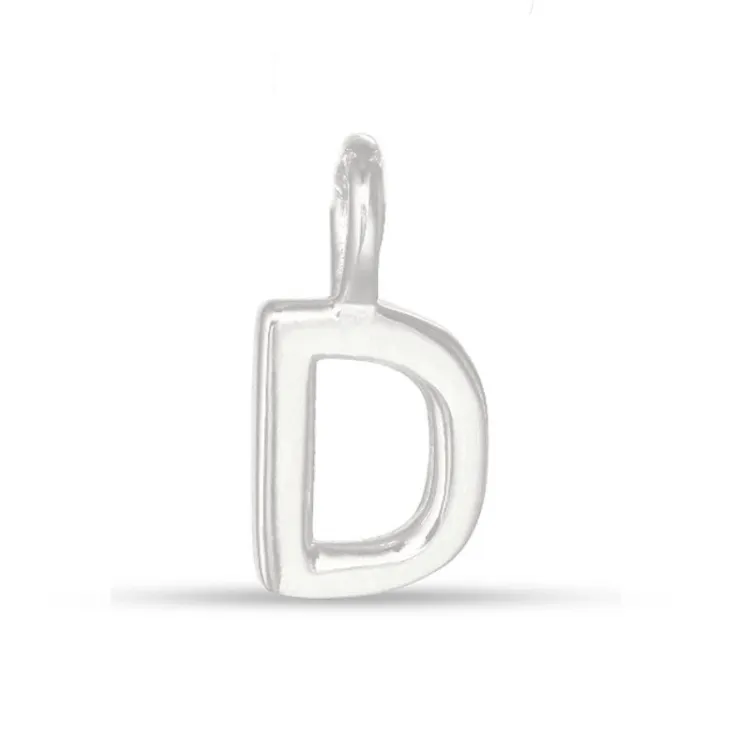 bogstav D vedhæng i sølv - My Letter