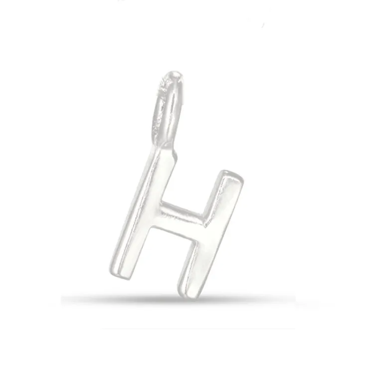 bogstav H vedhæng i sølv - My Letter