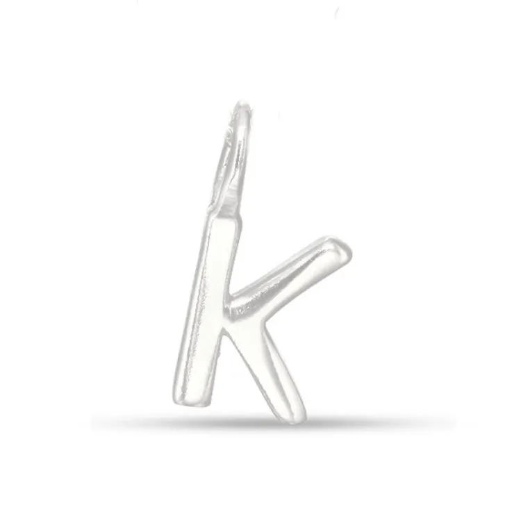 bogstav K vedhæng i sølv - My Letter