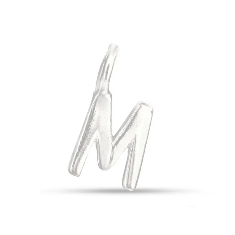 bogstav M vedhæng i sølv - My Letter