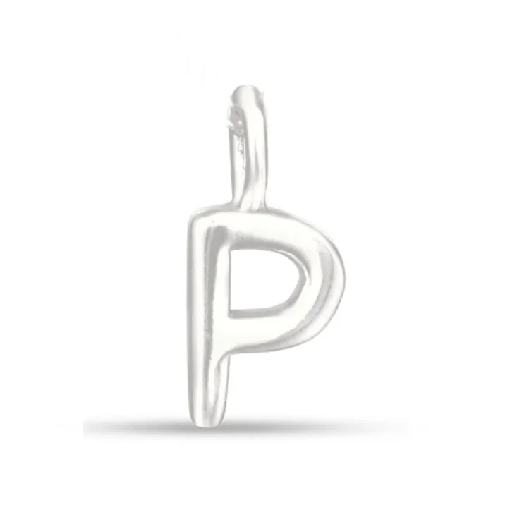 bogstav P vedhæng i sølv - My Letter