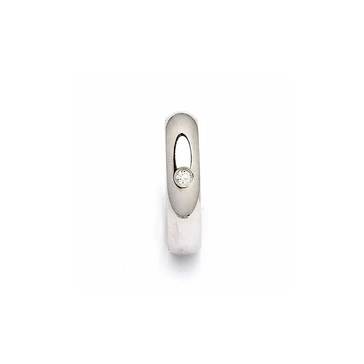 Vielsesring i sølv 0,05 ct