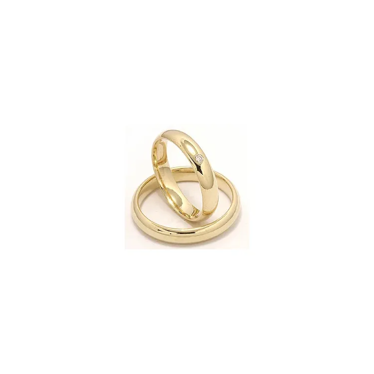 Vielsesringe i 9 karat guld 0,02 ct