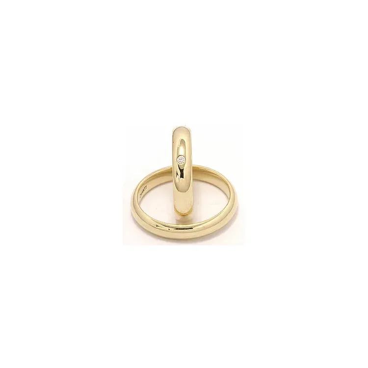 Vielsesringe i 9 karat guld 0,02 ct