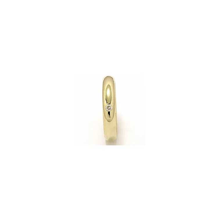 Vielsesring i 9 karat guld 0,02 ct