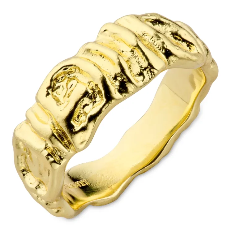 ring i forgyldt messing - Eliné