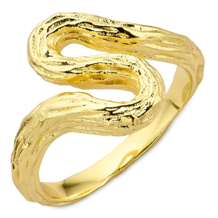 ring i forgyldt messing - Eliné