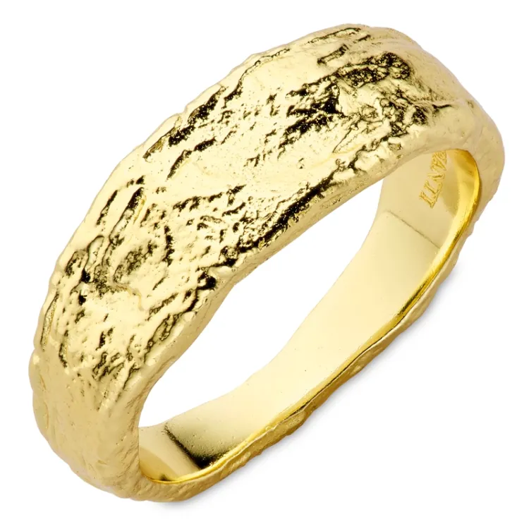 ring i forgyldt messing - Eliné