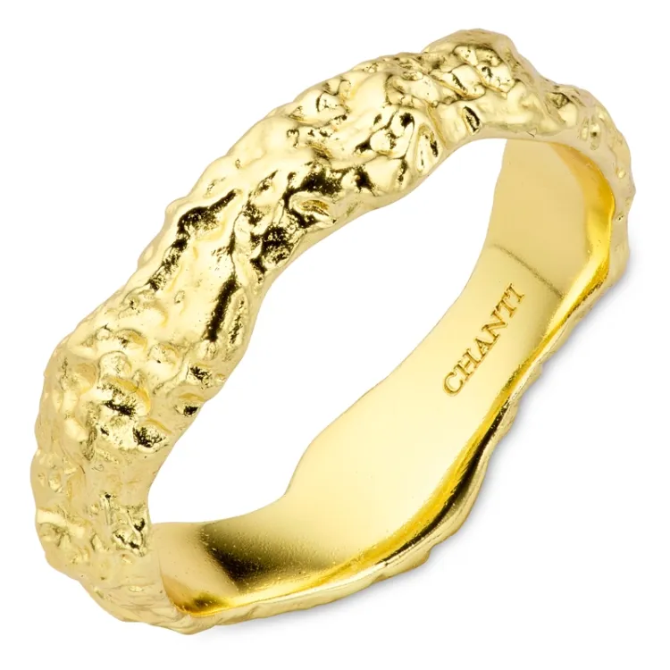 ring i forgyldt messing - Eliné