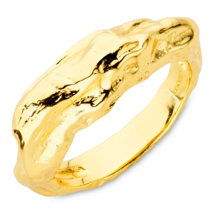 ring i forgyldt messing - Eliné