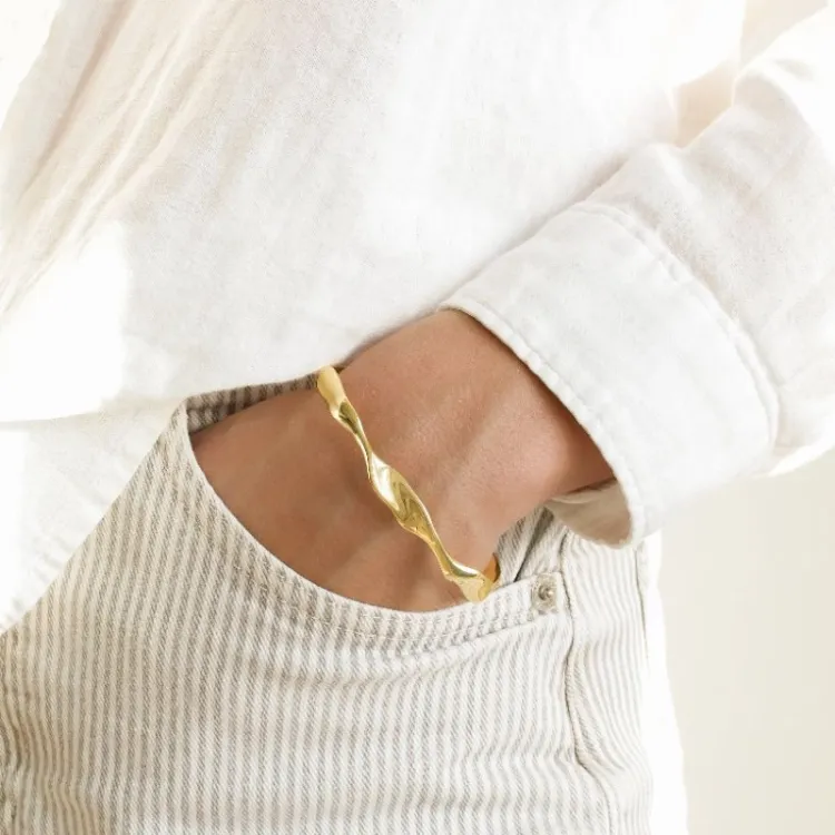 armbånd i forgyldt messing - Eliné