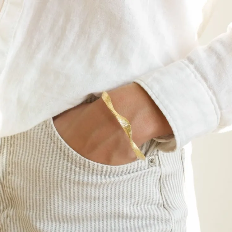 armbånd i forgyldt messing - Eliné
