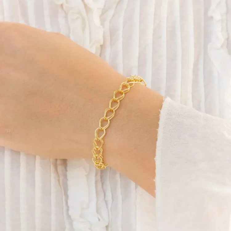 armbånd i forgyldt messing - Eliné