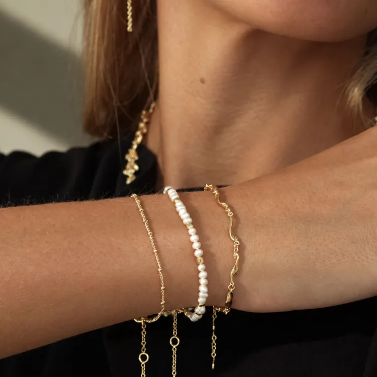 armbånd i forgyldt messing - Eliné