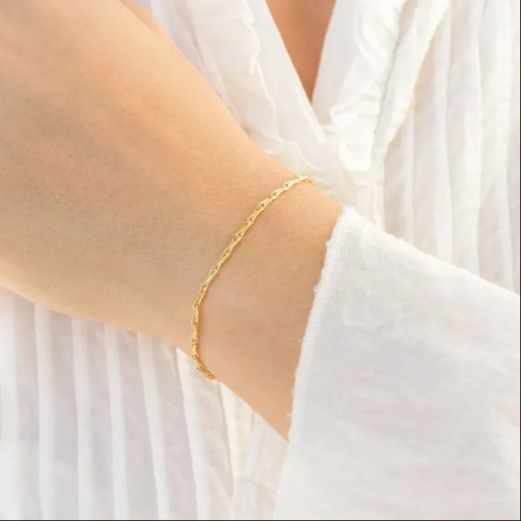 armbånd i forgyldt messing  x 2,0 mm  - Eliné