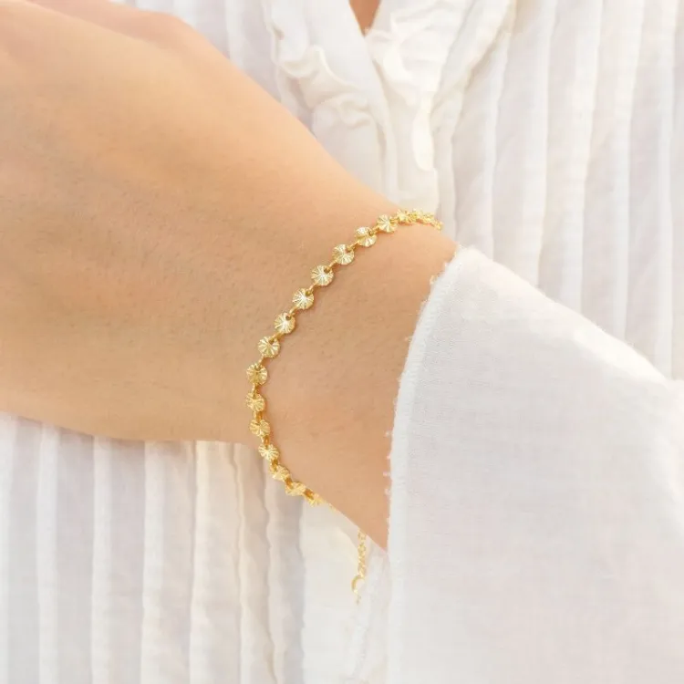 armbånd i forgyldt messing - Eliné