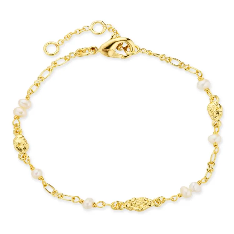perle armbånd i forgyldt messing - Eliné