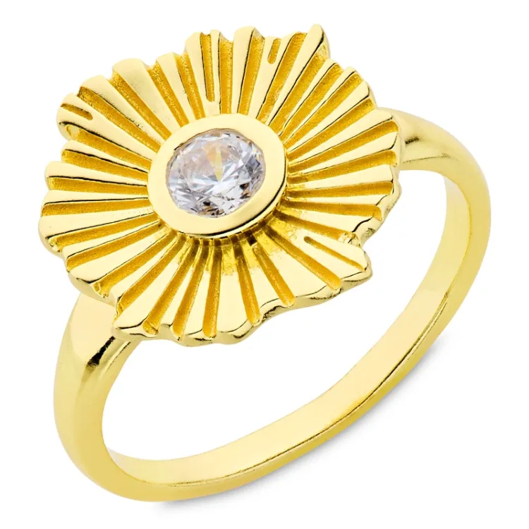 ring i forgyldt messing - Eliné