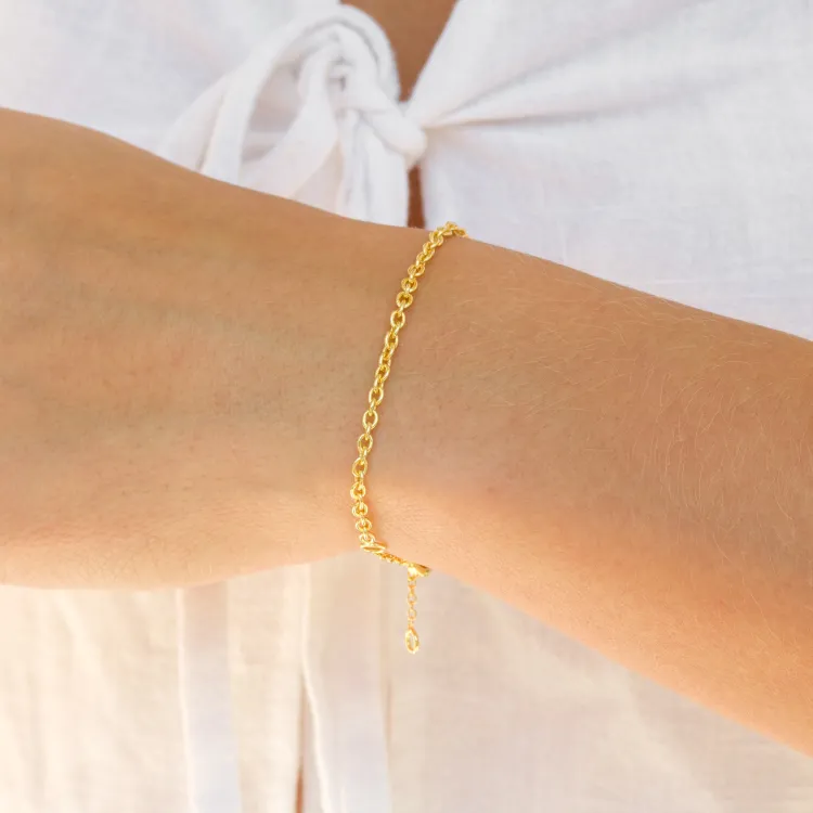 armbånd i forgyldt messing - Eliné