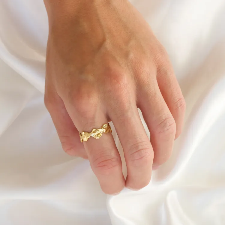 ring i forgyldt messing - Eliné