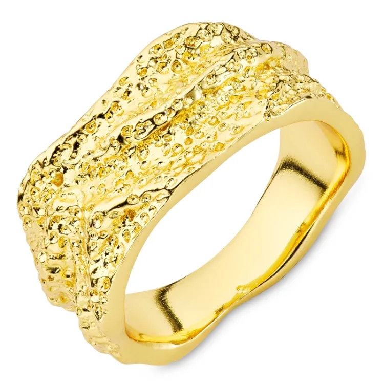 ring i forgyldt messing - Eliné