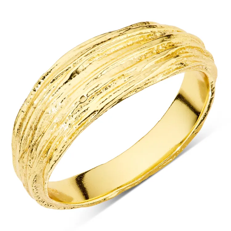 ring i forgyldt messing - Eliné
