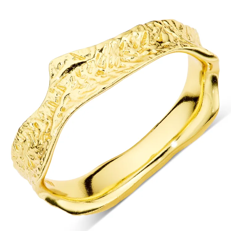 ring i forgyldt messing - Eliné