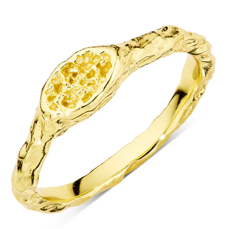 ring i forgyldt messing - Eliné
