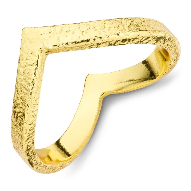 ring i forgyldt messing - Eliné