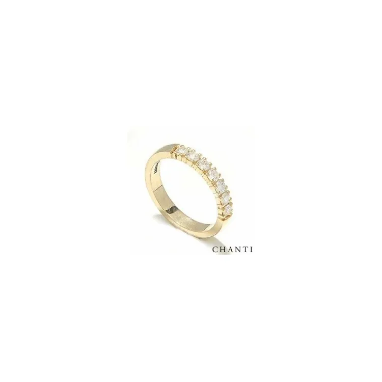 Elegant brillant vielsesring i 14 karat guld 0,07 ct
