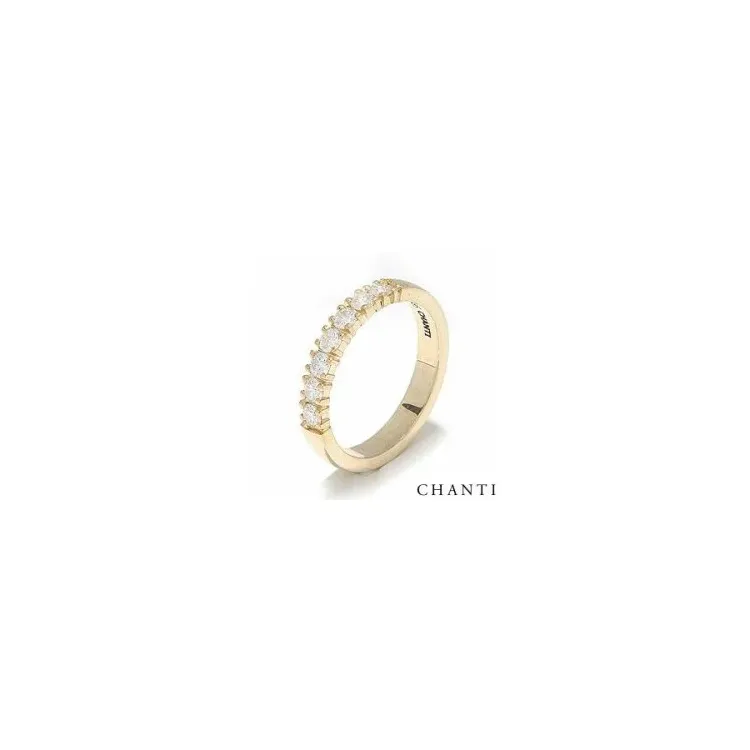 Elegant brillant vielsesring i 14 karat guld 0,07 ct