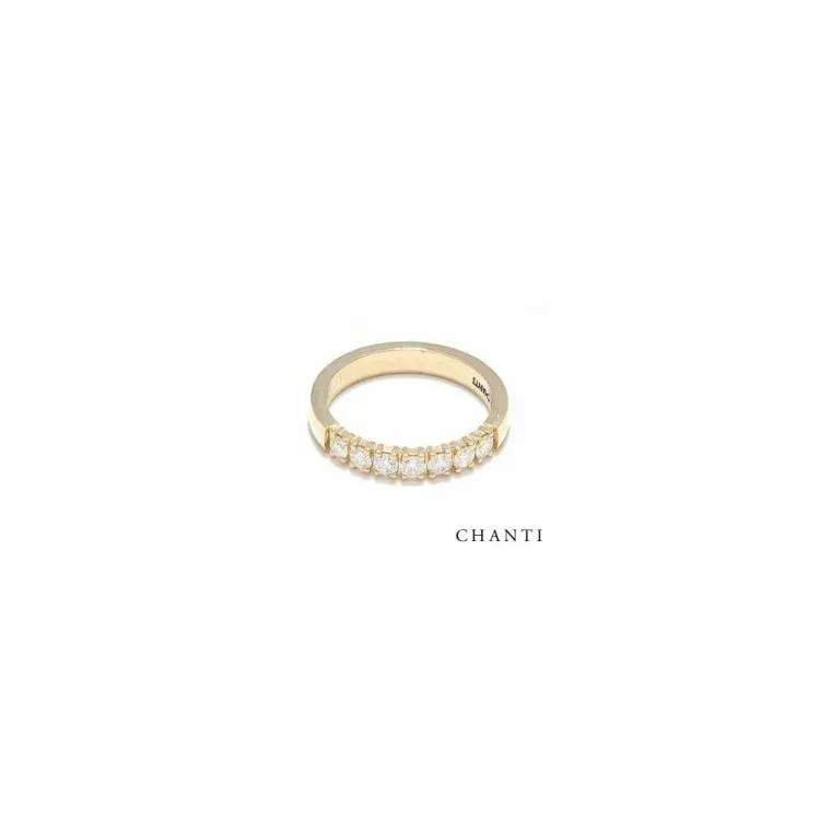 Elegant brillant vielsesring i 14 karat guld 0,07 ct