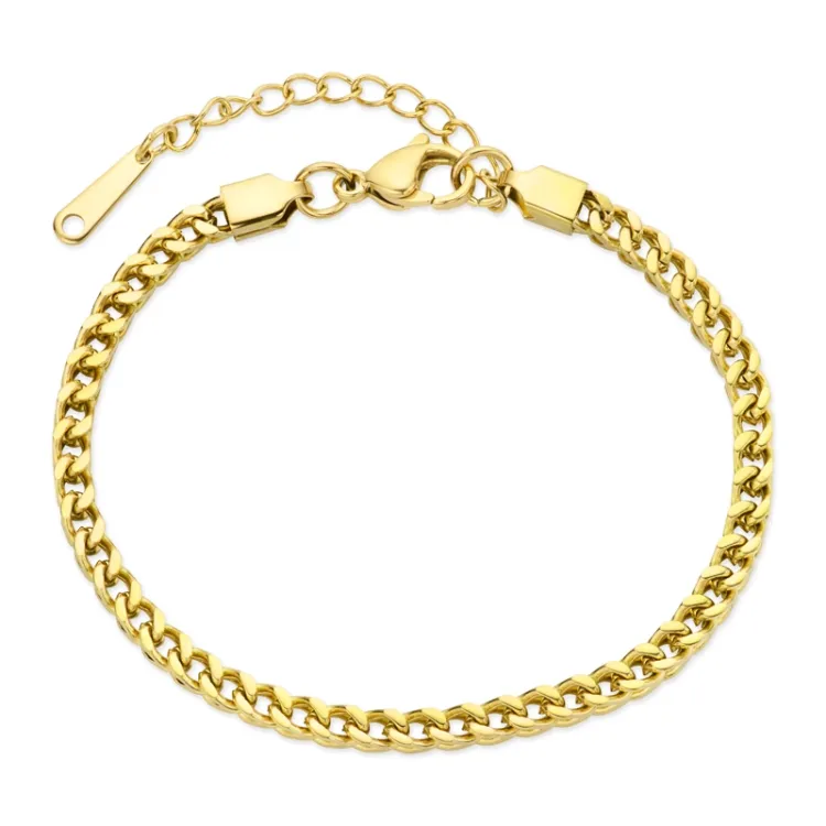 vandfast armbånd i forgyldt stål  x 3,0 mm  - OCEANA