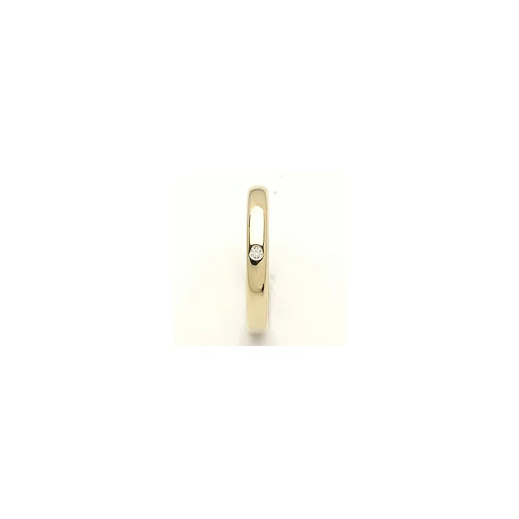 Vielsesring i 9 karat guld 0,02 ct