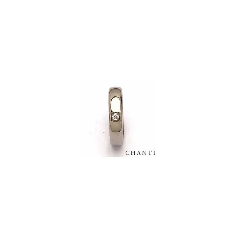 Vielsesring i titanium 0,05 ct