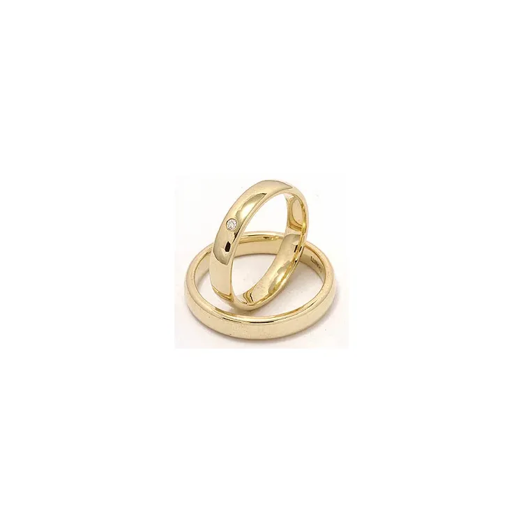 Vielsesringe i 9 karat guld 0,02 ct