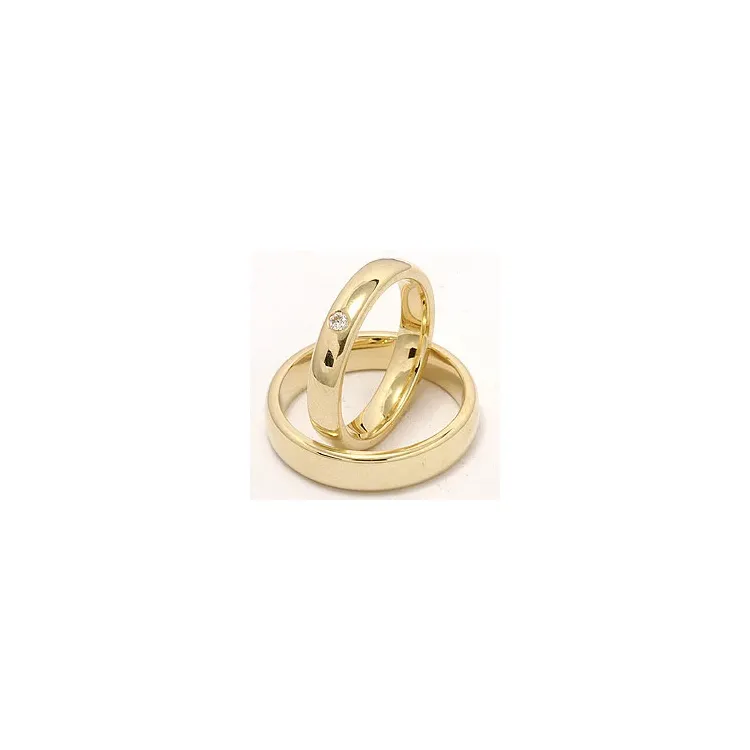 Vielsesringe i 9 karat guld 0,05 ct