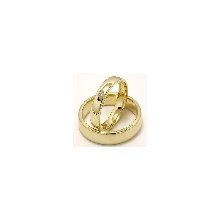 Vielsesringe i 9 karat guld 0,02 ct