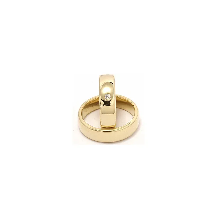 Vielsesringe i 9 karat guld 0,05 ct