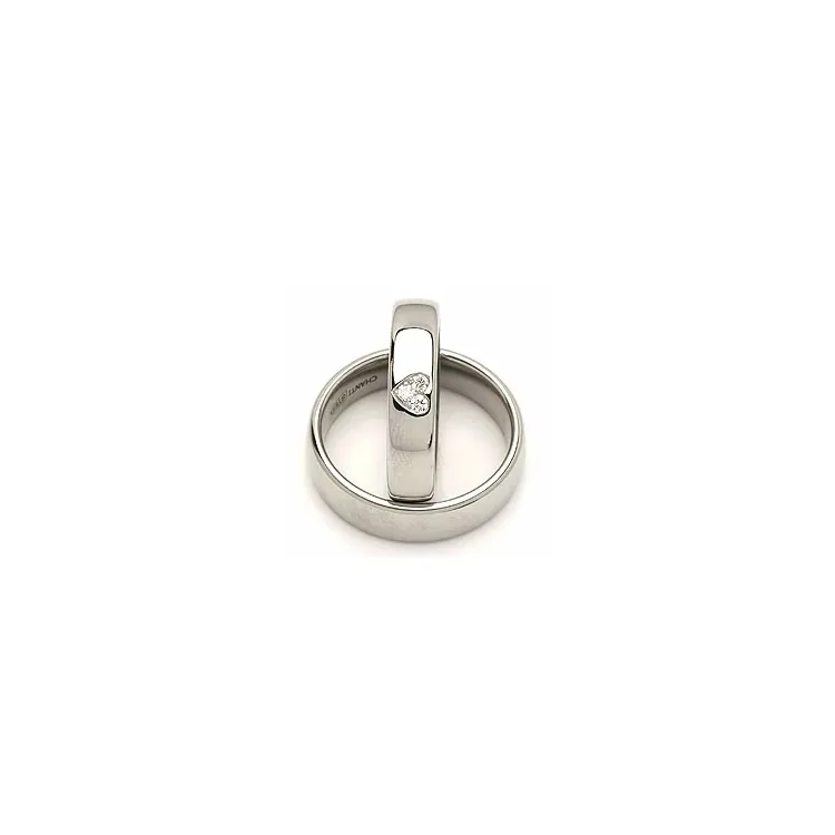 Vielsesringe i stål 0,075 ct