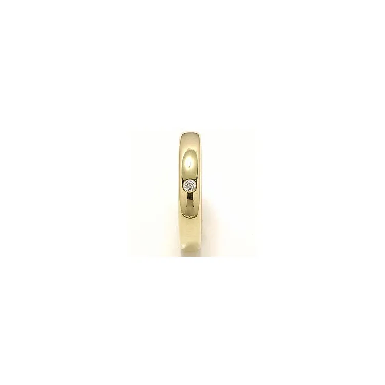Vielsesring i 9 karat guld 0,05 ct