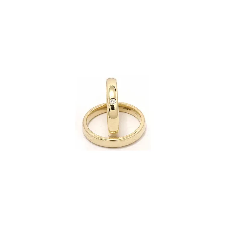 Vielsesringe i 9 karat guld 0,05 ct