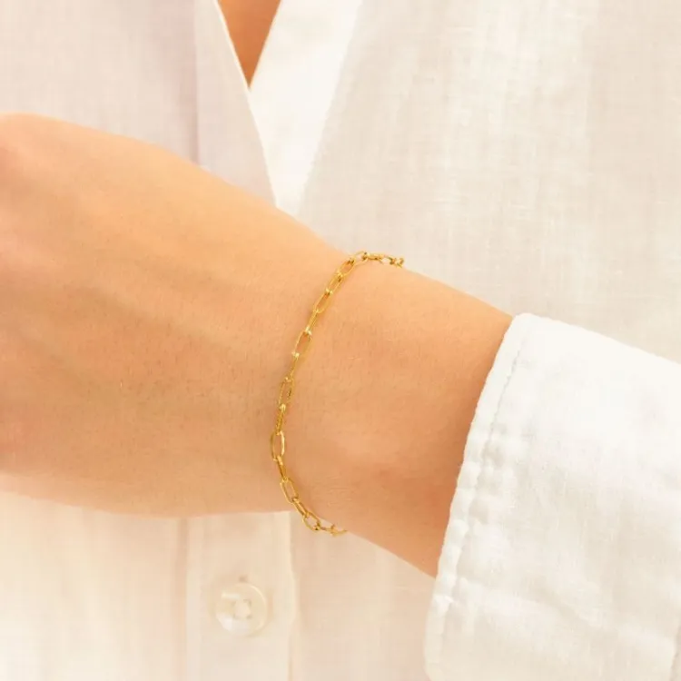 vandfast armbånd i forgyldt stål  x 3 mm  - OCEANA