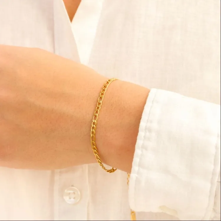 vandfast armbånd i forgyldt stål  x 3 mm  - OCEANA