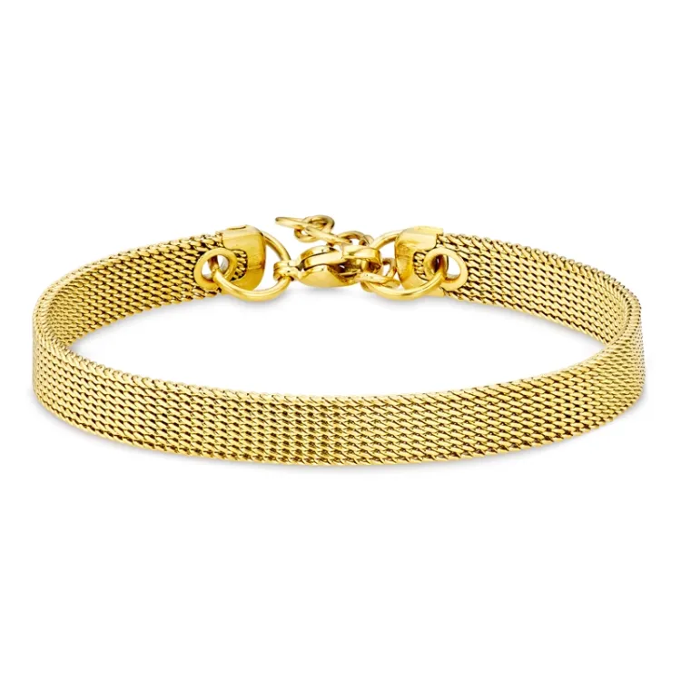 vandfast armbånd i forgyldt stål  x 6 mm  - OCEANA