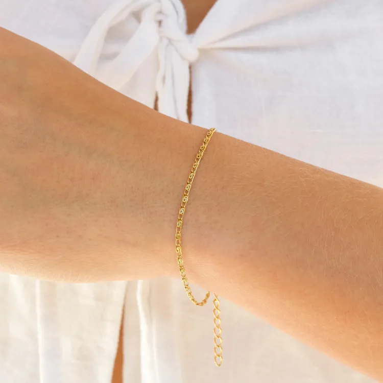 vandfast armbånd i forgyldt stål  x 1,8 mm  - OCEANA