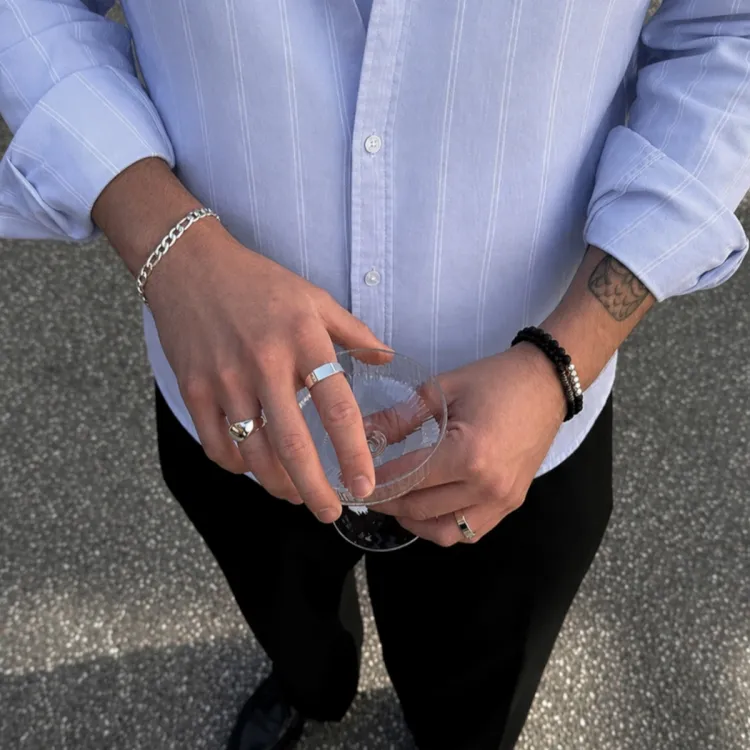 vandfast armbånd i stål  x 5,0 mm 