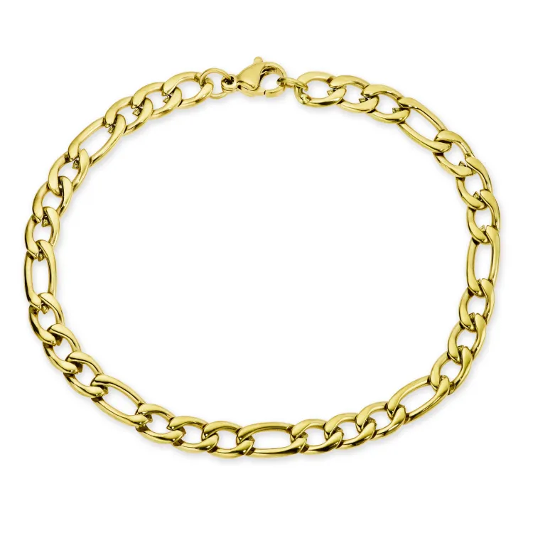 vandfast armbånd i forgyldt stål  x 5,0 mm 