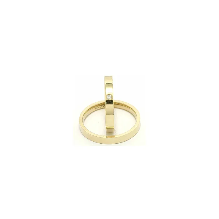 Vielsesringe i 9 karat guld 0,02 ct